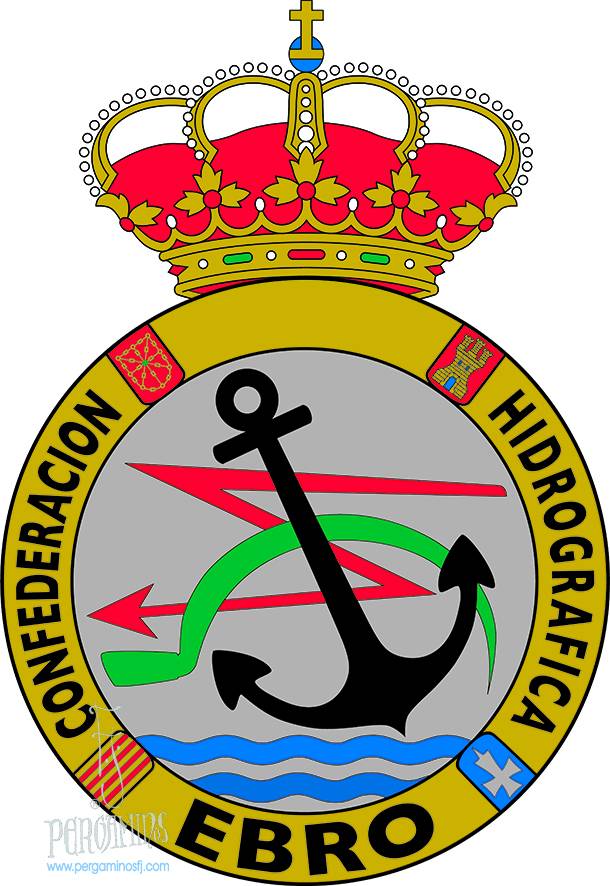 Diseño heráldico del Escudo de la Confederación Hidrográfica del Ebro y de su Manual de la Imagen Institucional.